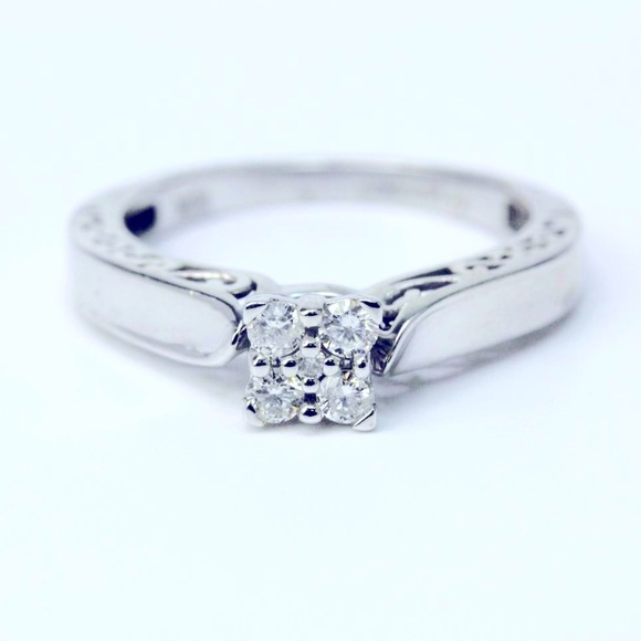 10k diamond ring